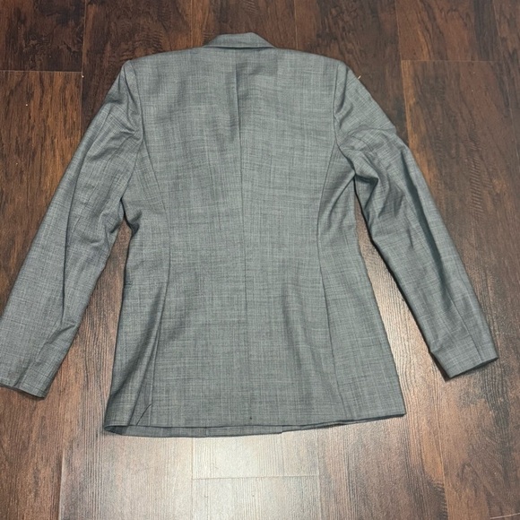 Neiman Marcus Gray Double Breasted Blazer with Notched Lapels 90s Vintage 6 EUC - Picture 12 of 16